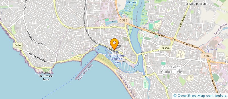 localisation de l'entreprise SARL IMMO 85 à SAINT-GILLES-CROIX-DE-VIE