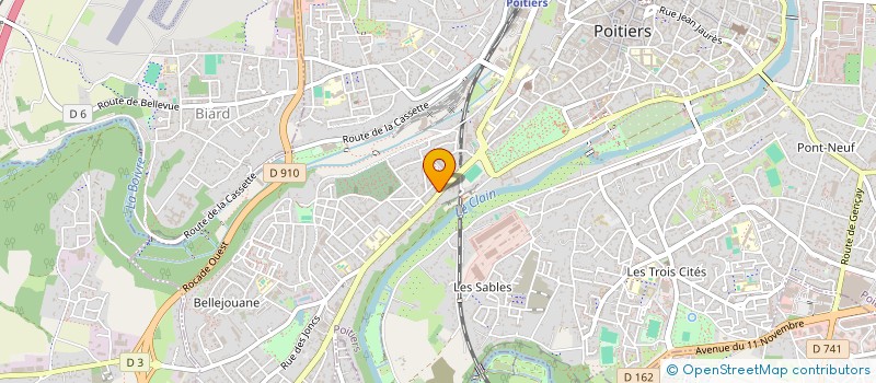 localisation de l'entreprise SARL IMMOBILIADE à POITIERS