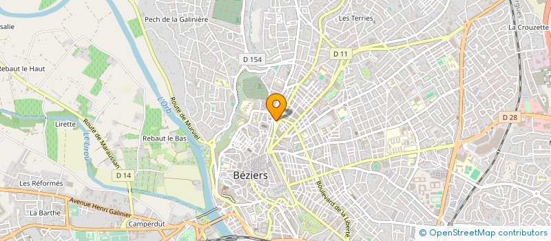 localisation de l'entreprise SARL IMMOBILIER CONSTRUCTION ECOLOGIE  BEZIERS