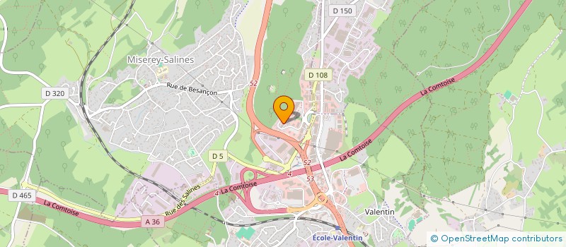 localisation de l'entreprise SARL IMMOBILIER SUR LA LOUE  MISEREY-SALINES