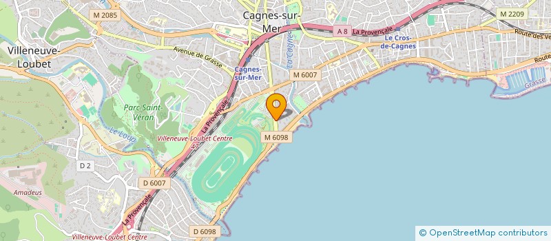 localisation de l'entreprise SARL IMMOBILIERE 25 KENNEDY à CAGNES-SUR-MER