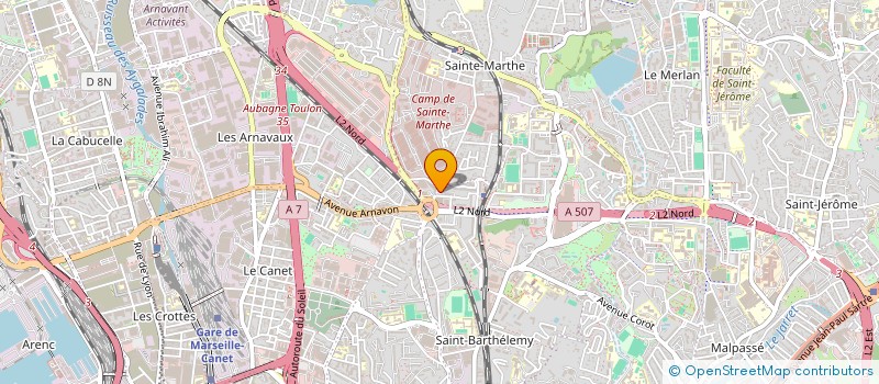 localisation de l'entreprise SARL IMMOBILIERE DECAROLI SAINTE MARTHE à MARSEILLE