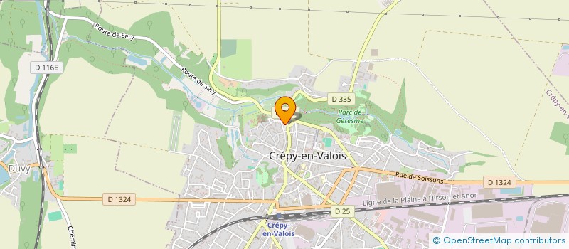 localisation de l'entreprise SARL IMMOBILIERE DES TROIS VALLEES  CREPY-EN-VALOIS