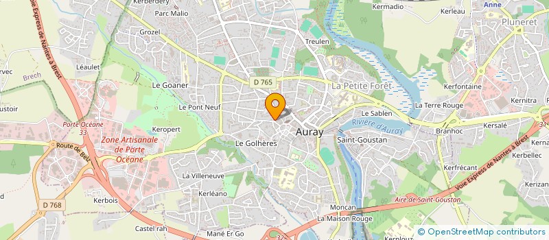 localisation de l'entreprise SARL IMMOBILIERE DU CENTAURE à AURAY