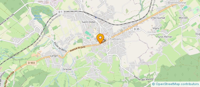 localisation de l'entreprise SARL IMMOBILIERE FRANCO SUISSE à BONS-EN-CHABLAIS