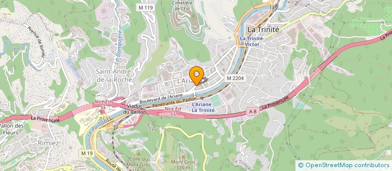 localisation de l'entreprise SARL IMMOBILIERE LA CONCA D'OR à NICE