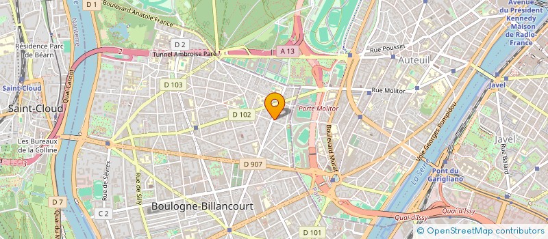 localisation de l'entreprise SARL IMMOBILIERE OP à BOULOGNE-BILLANCOURT