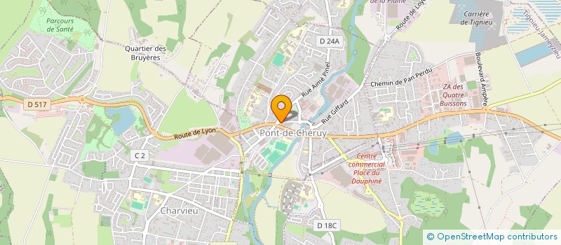 localisation de l'entreprise SARL IMMOVIE  PONT-DE-CHERUY