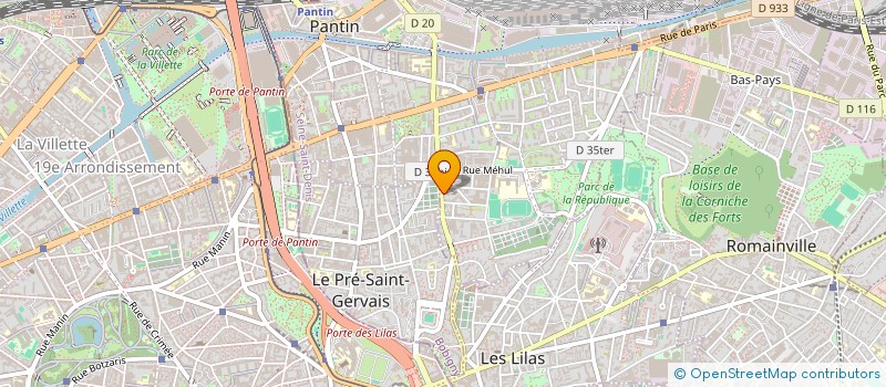 localisation de l'entreprise SARL IMPACT SECURITE  PANTIN