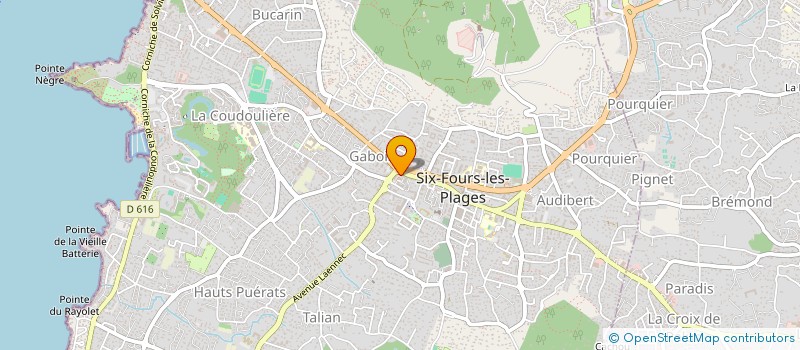 localisation de l'entreprise SARL IMPERATRICE IMMOBILIER à SIX-FOURS-LES-PLAGES