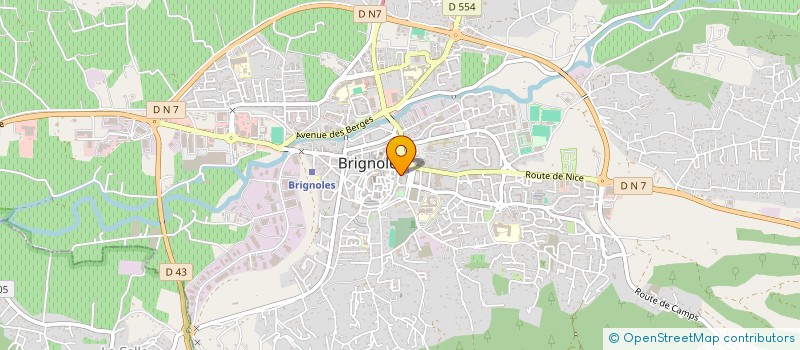 localisation de l'entreprise SARL IMPRIMERIE BRIGNOLAISE  BRIGNOLES