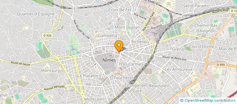 localisation de l'entreprise SARL IMPRIMERIE CHRISTIAN LACOUR à NIMES