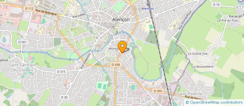 localisation de l'entreprise SARL IMPRIMERIE COMPOSITION COURTEILLE  ALENCON