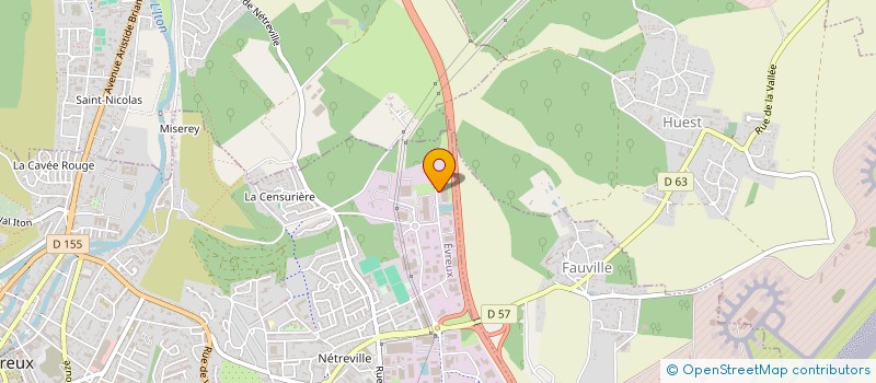 localisation de l'entreprise SARL IMPRIMERIE EVREUX COMPO à EVREUX