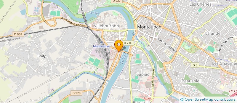 localisation de l'entreprise SARL IMPRIMERIE EXPRESS à MONTAUBAN