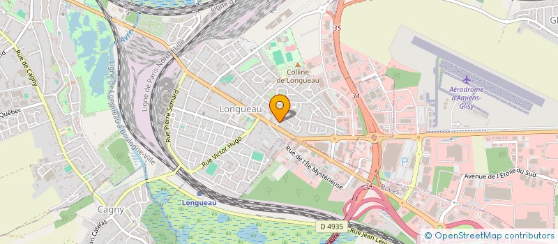 localisation de l'entreprise SARL IMPRIMERIE LAMARRE à LONGUEAU