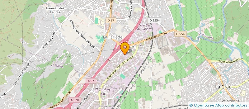 localisation de l'entreprise SARL IMPRIMERIE RICHARD  LA FARLEDE