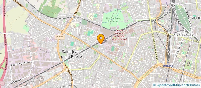 localisation de l'entreprise SARL IMPRIMERIE RVP à ST JEAN DE LA RUELLE