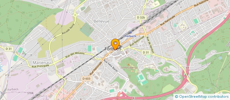 localisation de l'entreprise SARL IN FEMMES ET HOMMES  FORBACH