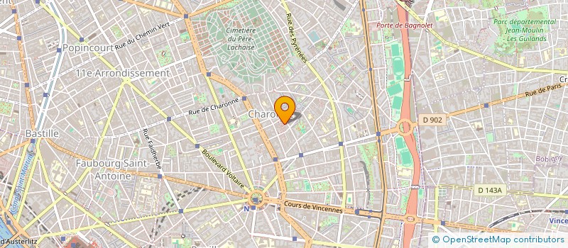 localisation de l'entreprise SARL IN PARIS TOURISMES  PARIS