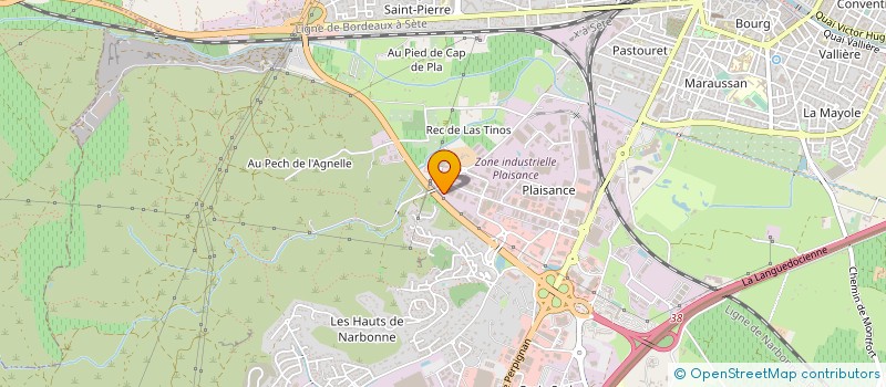 localisation de l'entreprise SARL INDRA à NARBONNE