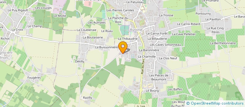 localisation de l'entreprise SARL INDRE ET LOIRE AUTOMOBILE  BEAUMONT-EN-VERON