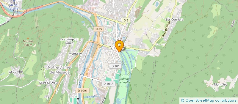 localisation de l'entreprise SARL INFRALP à VIZILLE
