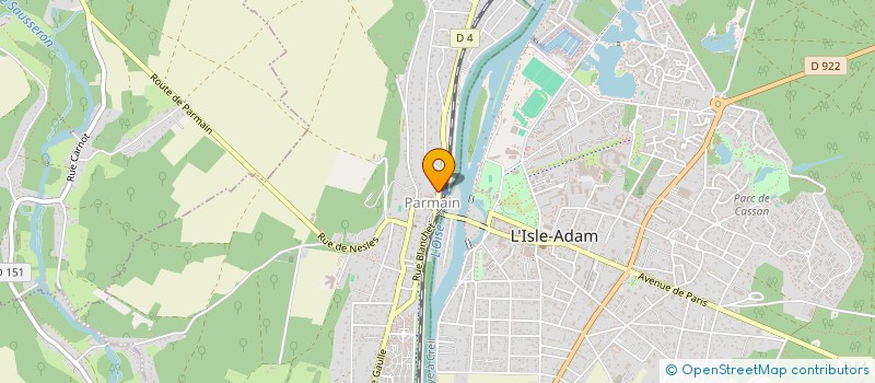 localisation de l'entreprise SARL INITIATIVES TRADES LES HALLES DE PARMAIN  PARMAIN