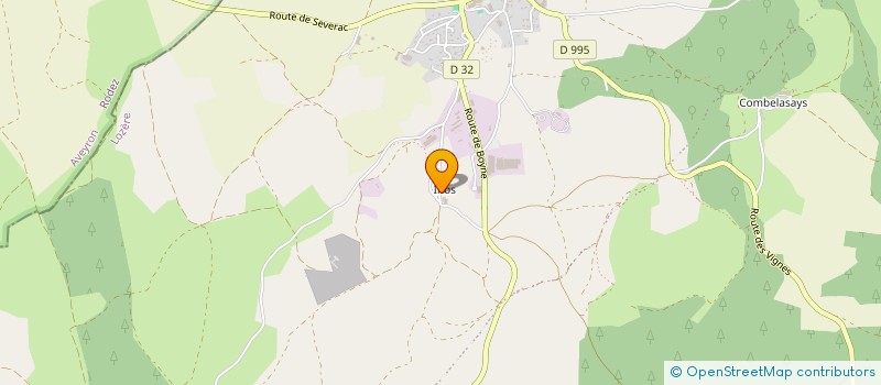 localisation de l'entreprise SARL INOS GIBIER à MASSEGROS CAUSSES GORGES