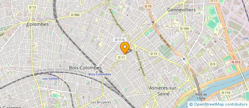 localisation de l'entreprise SARL INSPIR à BOIS-COLOMBES