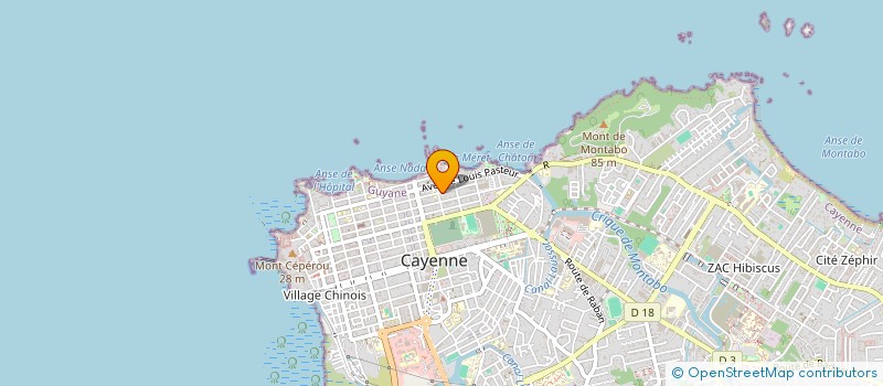 localisation de l'entreprise SARL INSTALCOM 2000 à CAYENNE