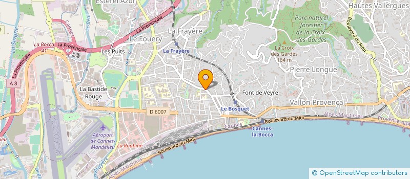 localisation de l'entreprise SARL INSTITUT BRINDA à CANNES