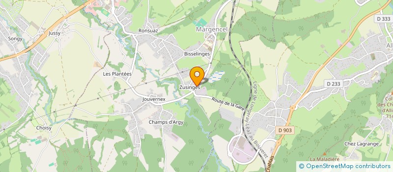 localisation de l'entreprise SARL INTELI-ECO à MARGENCEL