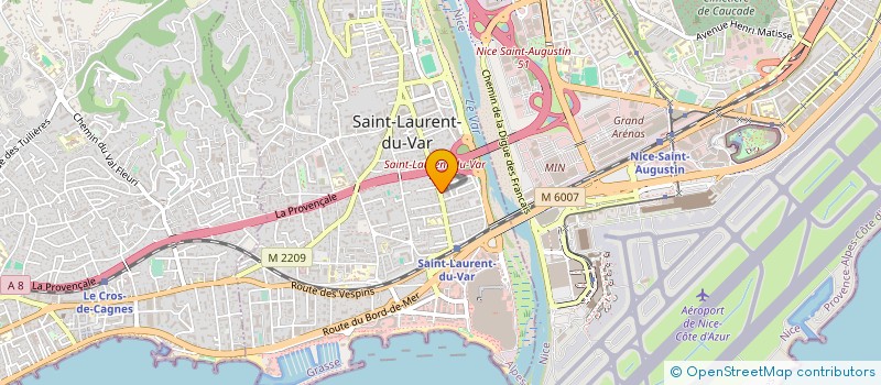 localisation de l'entreprise SARL INTERCOMPTA à SAINT-LAURENT-DU-VAR
