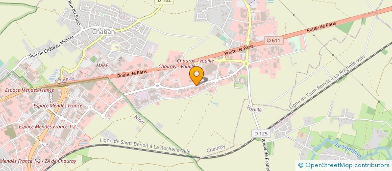 localisation de l'entreprise SARL INTERCONFORT à CHAURAY