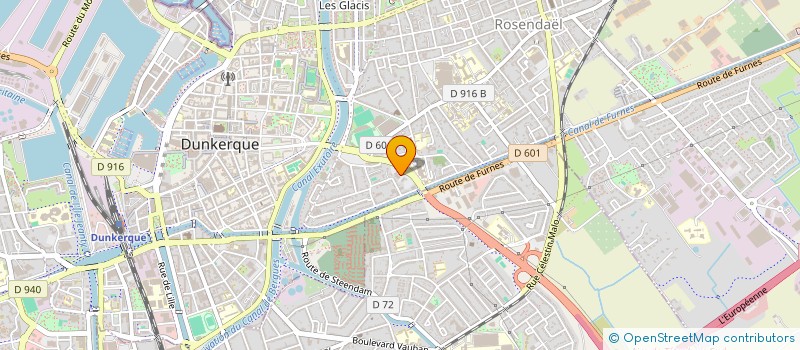 localisation de l'entreprise SARL INTERPREVENTION LITTORAL à DUNKERQUE