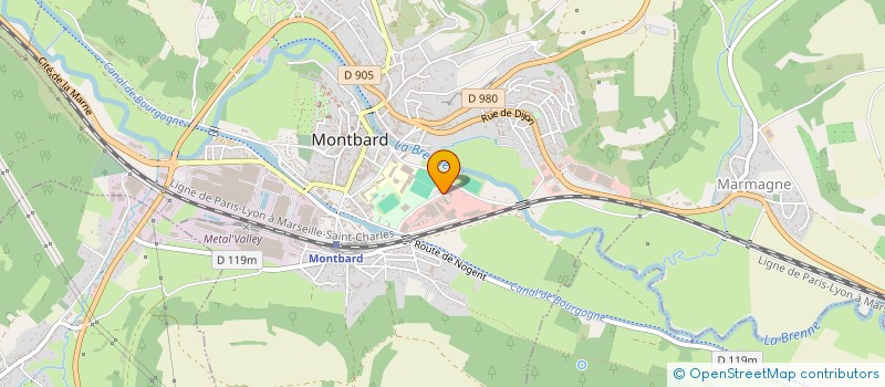 localisation de l'entreprise SARL INTERSERVICES  MONTBARD