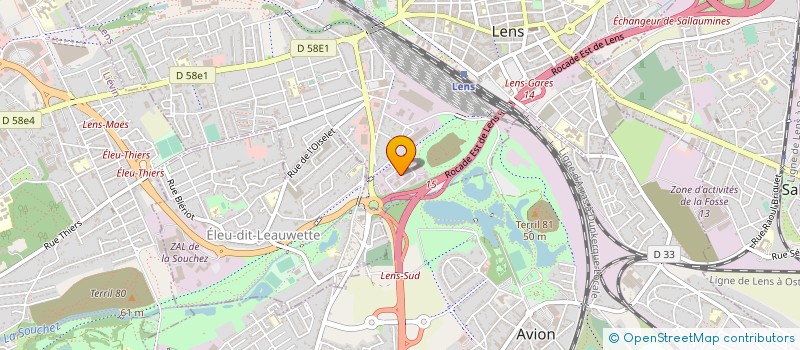 localisation de l'entreprise SARL INTERSTICE  LENS