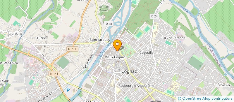 localisation de l'entreprise SARL INTREST COGNAC à COGNAC