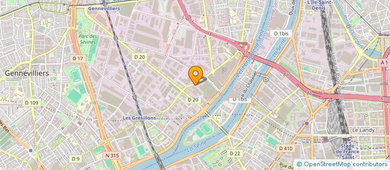 localisation de l'entreprise SARL INVESTISSEMENTS ET DEVELOPPEMENTS ASSOCIES  GENNEVILLIERS