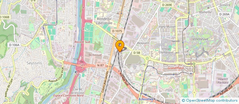 localisation de l'entreprise SARL IOM à GRENOBLE