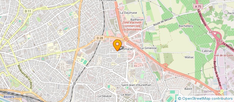 localisation de l'entreprise SARL IRIS 156  BEZIERS