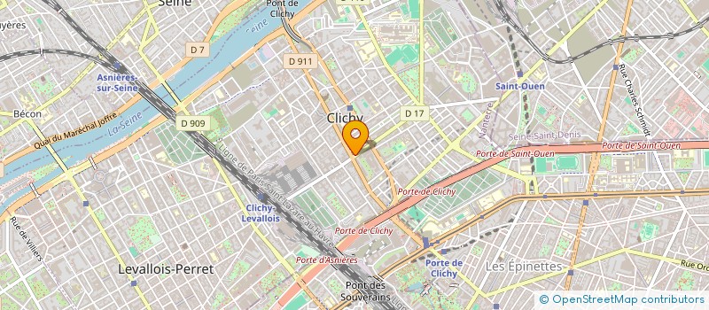 localisation de l'entreprise SARL IRO à CLICHY
