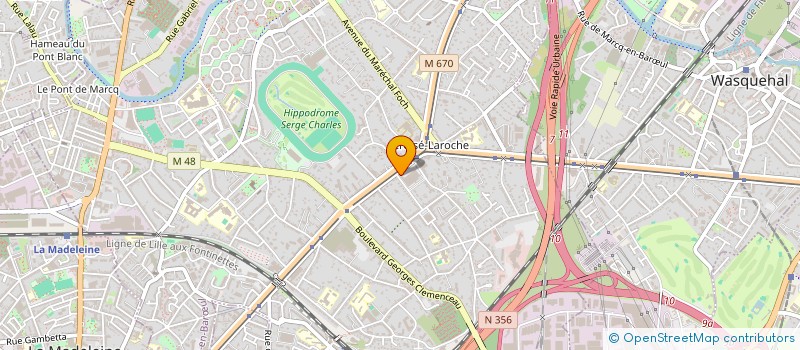 localisation de l'entreprise SARL ISABELLE AUBRET à MARCQ-EN-BARŒUL