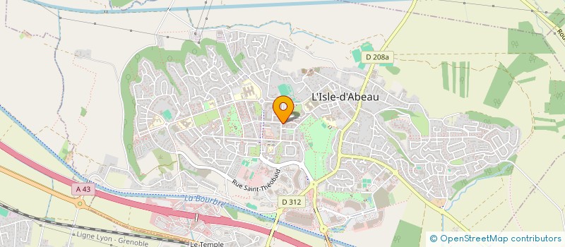 localisation de l'entreprise SARL ISERE CONSTRUCTION GENERALE  L'ISLE-D'ABEAU