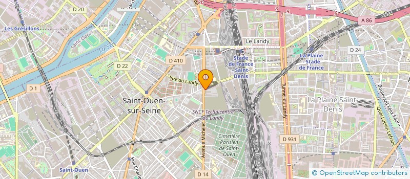 localisation de l'entreprise SARL ISGC  SAINT-OUEN-SUR-SEINE