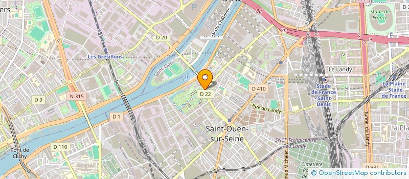 localisation de l'entreprise SARL ISIS PROD à SAINT-OUEN-SUR-SEINE