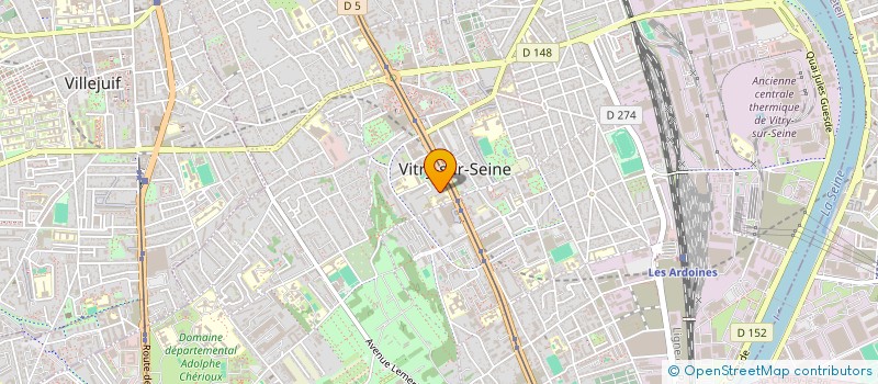 localisation de l'entreprise SARL ISO CLIM  VITRY-SUR-SEINE