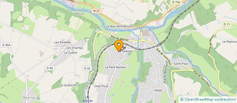localisation de l'entreprise SARL ISO PROJECT LIMOUSIN à BOSMIE-L'AIGUILLE