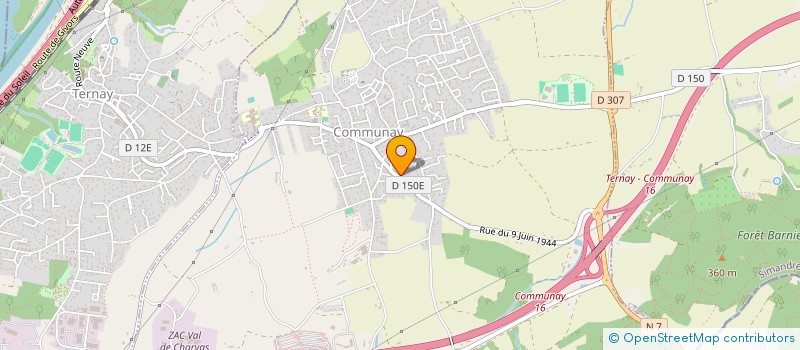 localisation de l'entreprise SARL ISO VILLA EVOLYS à TERNAY